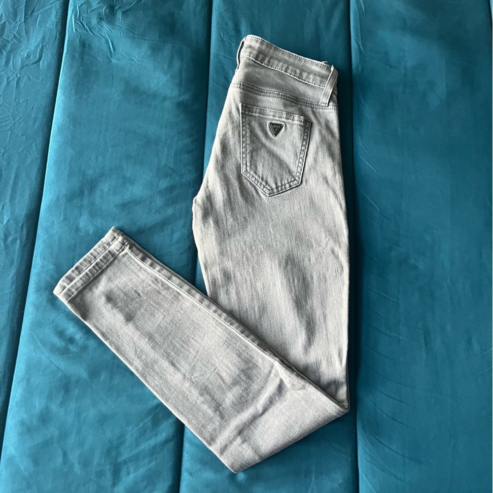 Guess Gray Denim Skinny Jeans